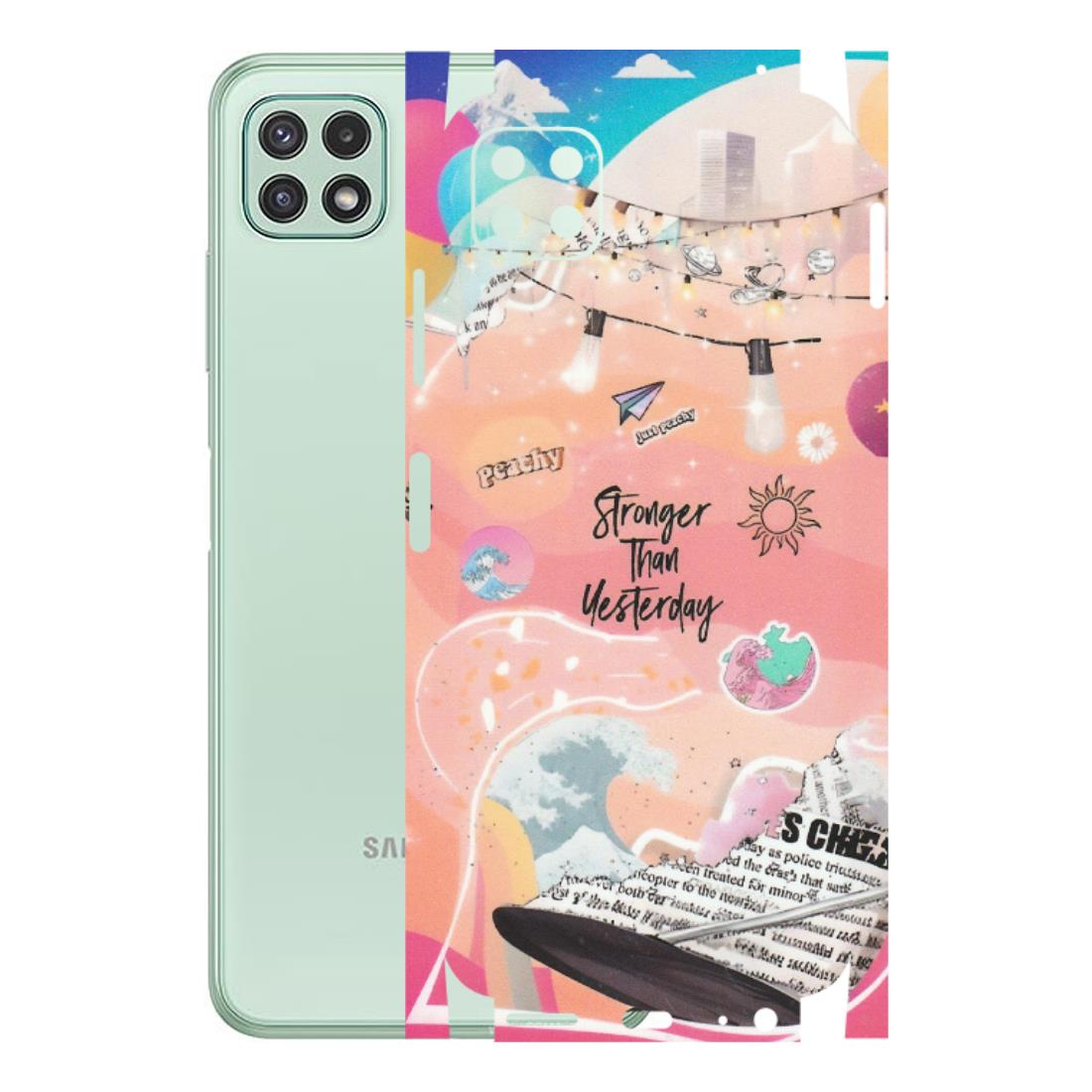 Samsung A/S Series Phone Skins (All Models) - Stronger Then Yesterday - Matte Finish (M-128) Samsung Galaxy A22 (5G)