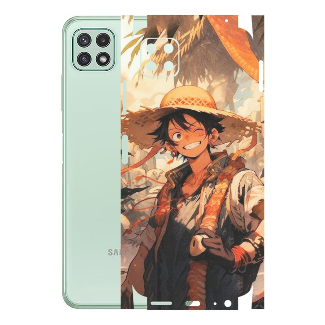 Samsung A/S Series Phone Skins (All Models) - Anime Character Smile - Matte Finish (M-33) Samsung Galaxy A22 (5G)