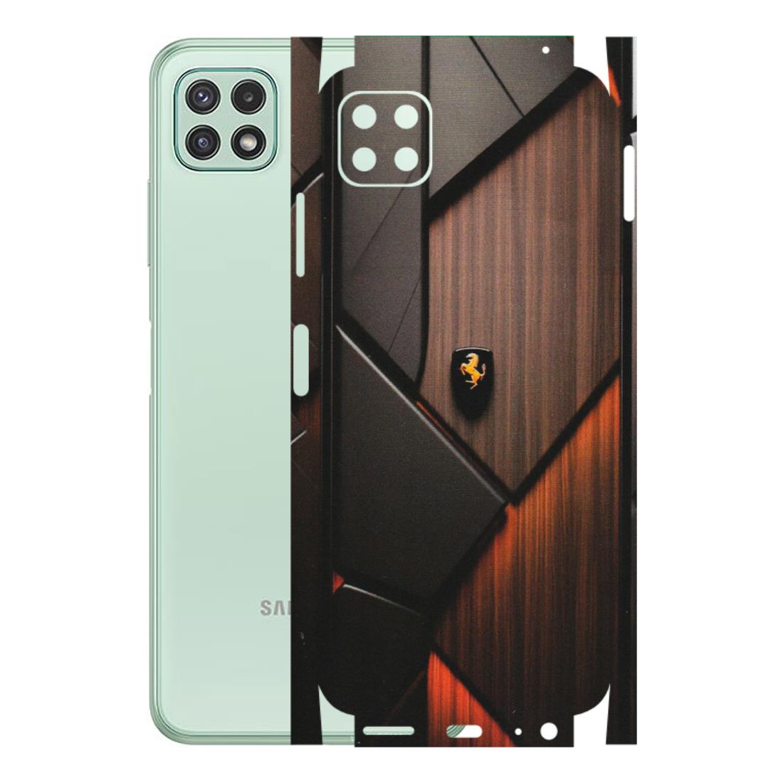 Samsung A/S Series Phone Skins (All Models) - Lambo Beauty Wood Pattern Sober - Matte Finish (M-51) Samsung Galaxy A22 (5G)
