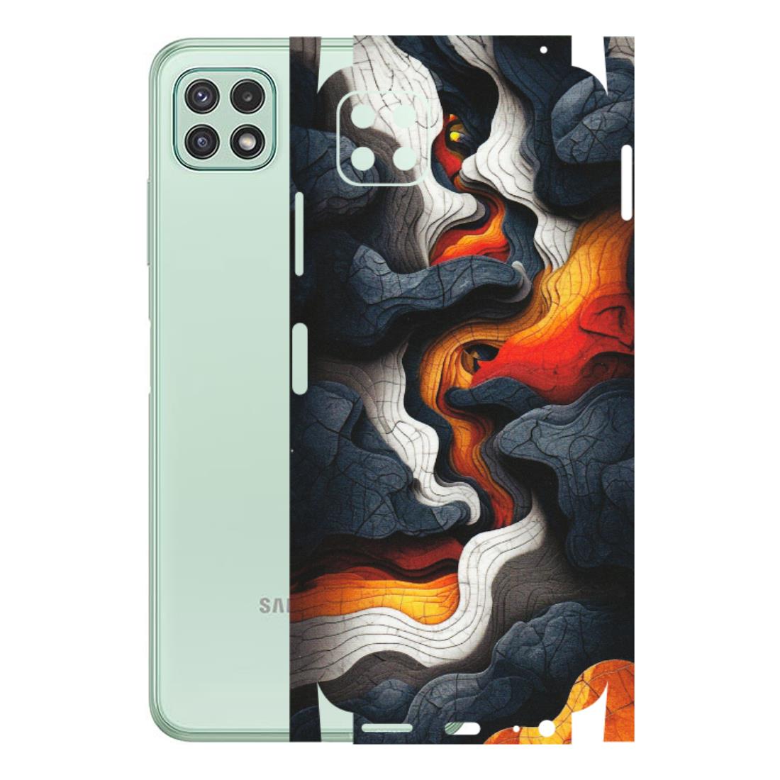 Samsung A/S Series Phone Skins (All Models) - Abstract Volcanic Layers - Matte Finish (M-52) Samsung Galaxy A22 (5G)