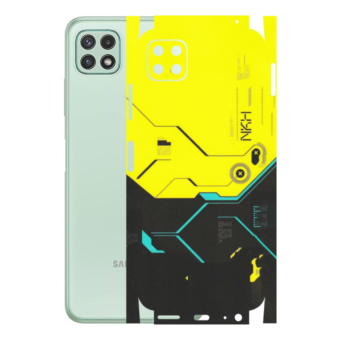 Samsung A/S Series Phone Skins (All Models) - Black Yellow Technica - Matte Finish (M-53) Samsung Galaxy A22 (5G)