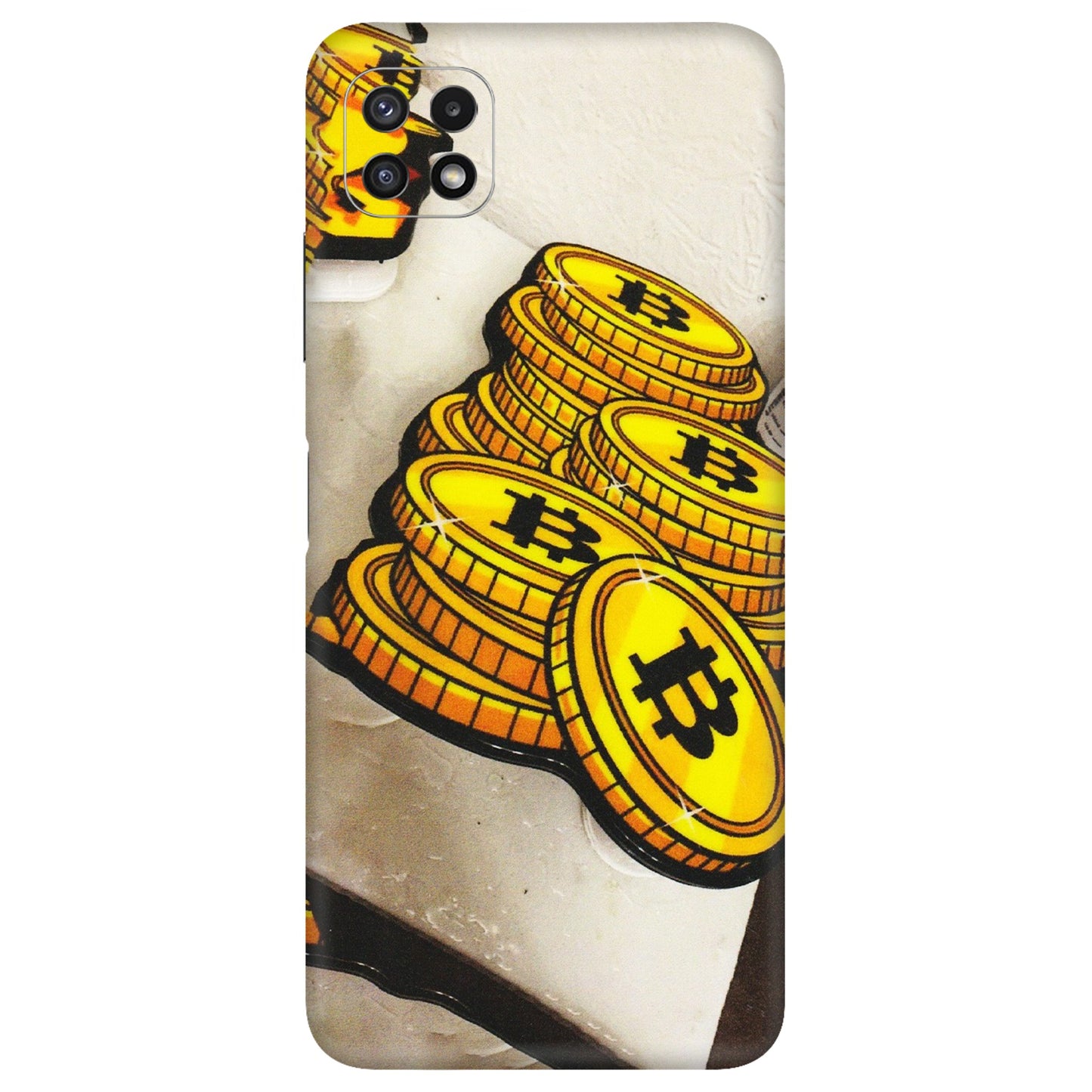 Samsung A/S Series Phone Skins (All Models) - Billionaire Bitcoin Collection - Matte Finish (M-92) Samsung Galaxy A22 (5G)