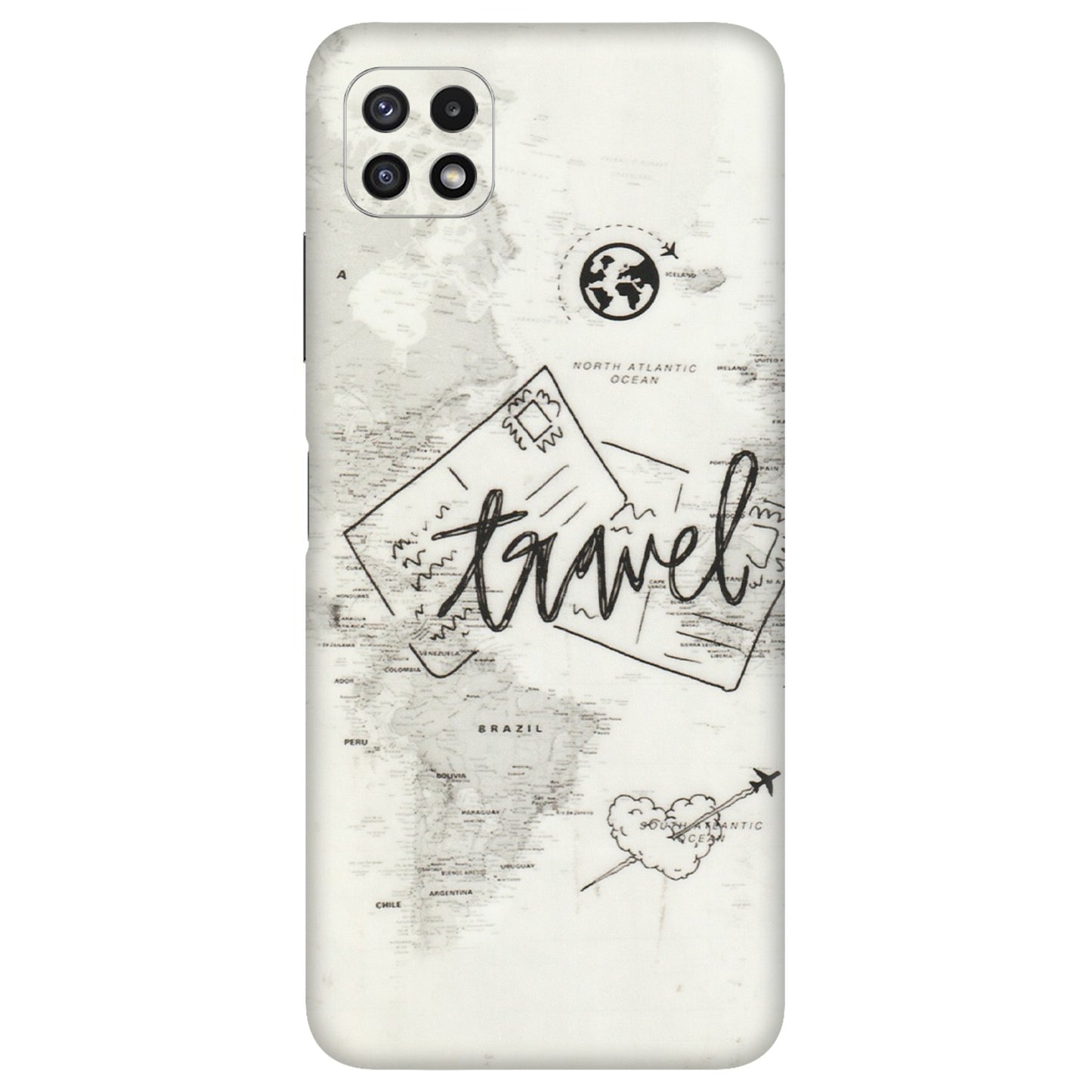 Samsung A/S Series Phone Skins (All Models) - Travel Ticket - Transparent Finish (T-06) Samsung Galaxy A22 (5G)