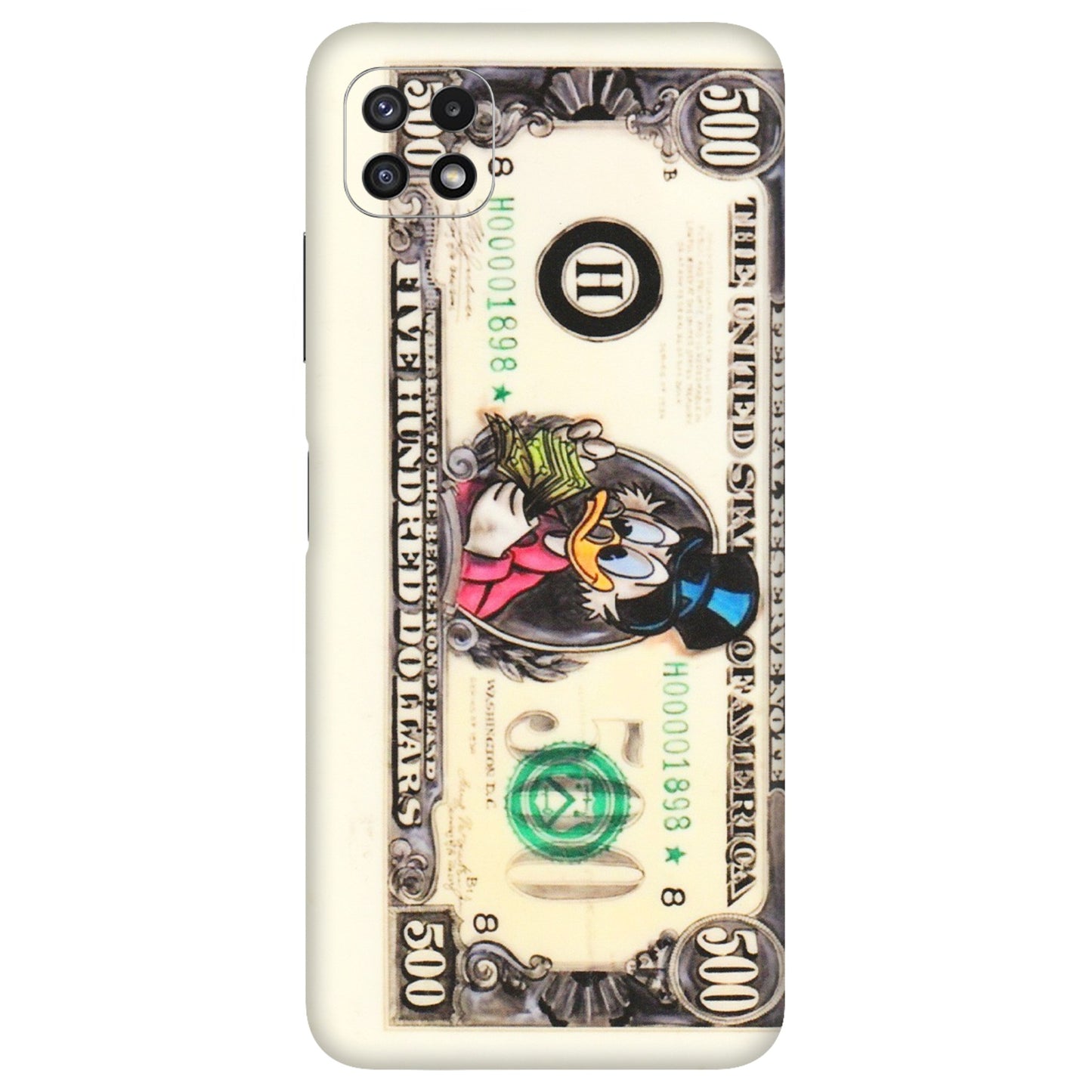 Samsung A/S Series Phone Skins (All Models) - Five Hundred Dollar Duck - Transparent Finish (T-15) Samsung Galaxy A22 (5G)