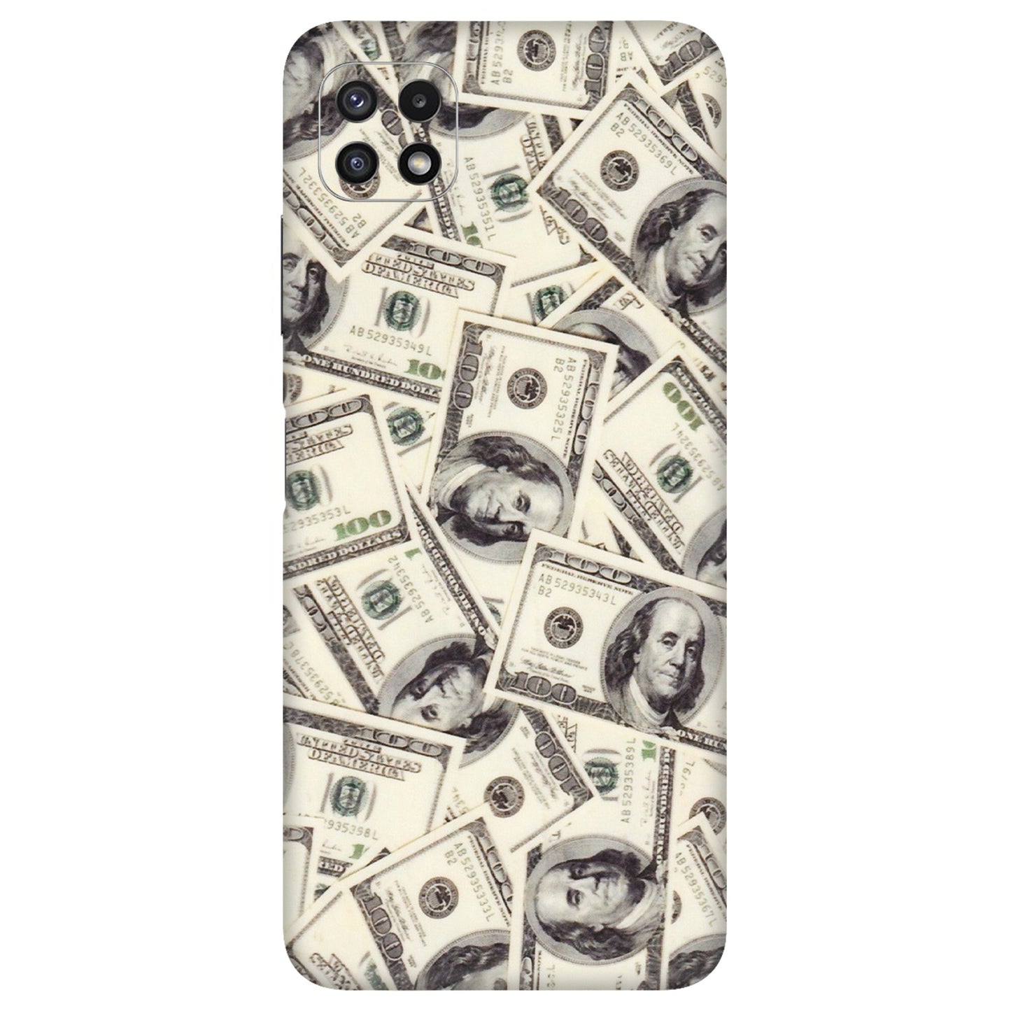Samsung A/S Series Phone Skins (All Models) - Dollar Lover - Transparent Finish (T-17) Samsung Galaxy A22 (5G)