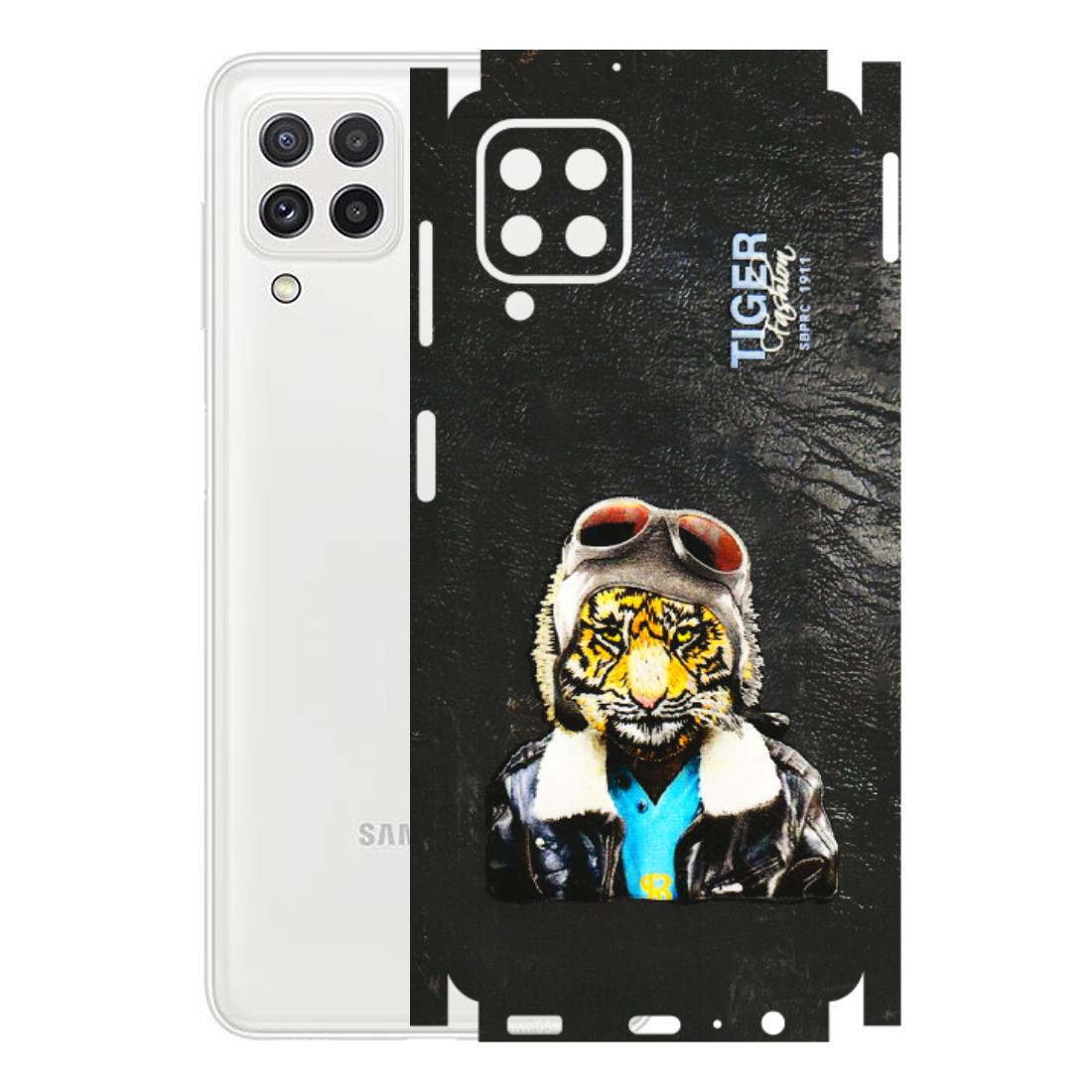 Samsung A/S Series Phone Skins (All Models) - Rider Tiger - 3D Embossed Finish (L-113) Samsung Galaxy A22