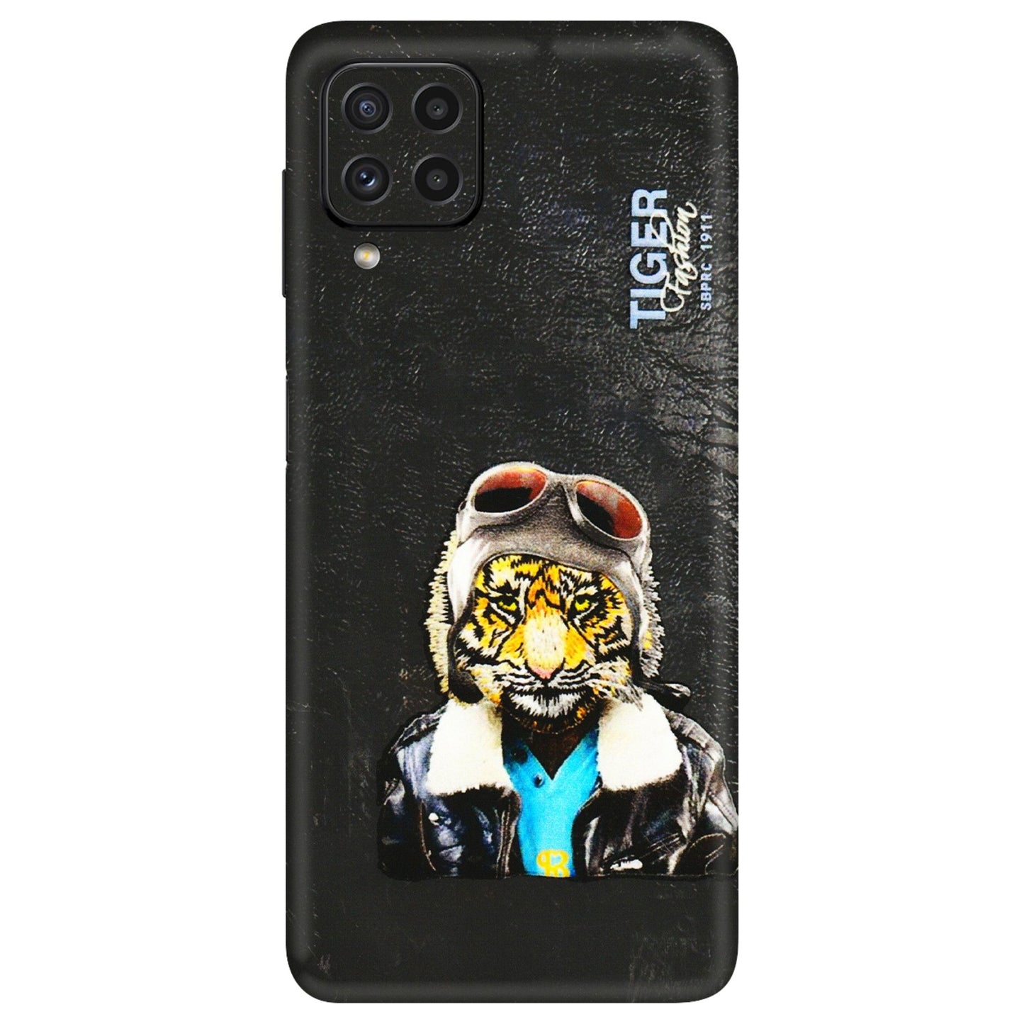 Samsung A/S Series Phone Skins (All Models) - Rider Tiger - 3D Embossed Finish (L-113) Samsung Galaxy A22