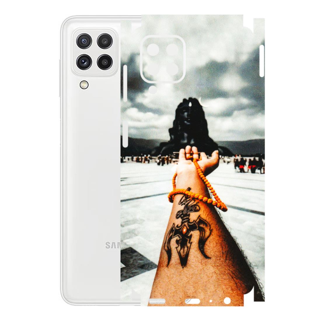 Samsung A/S Series Phone Skins (All Models) - Jai Adiyogi Mahakaal - 3D Embossed Finish (L-164) Samsung Galaxy A22
