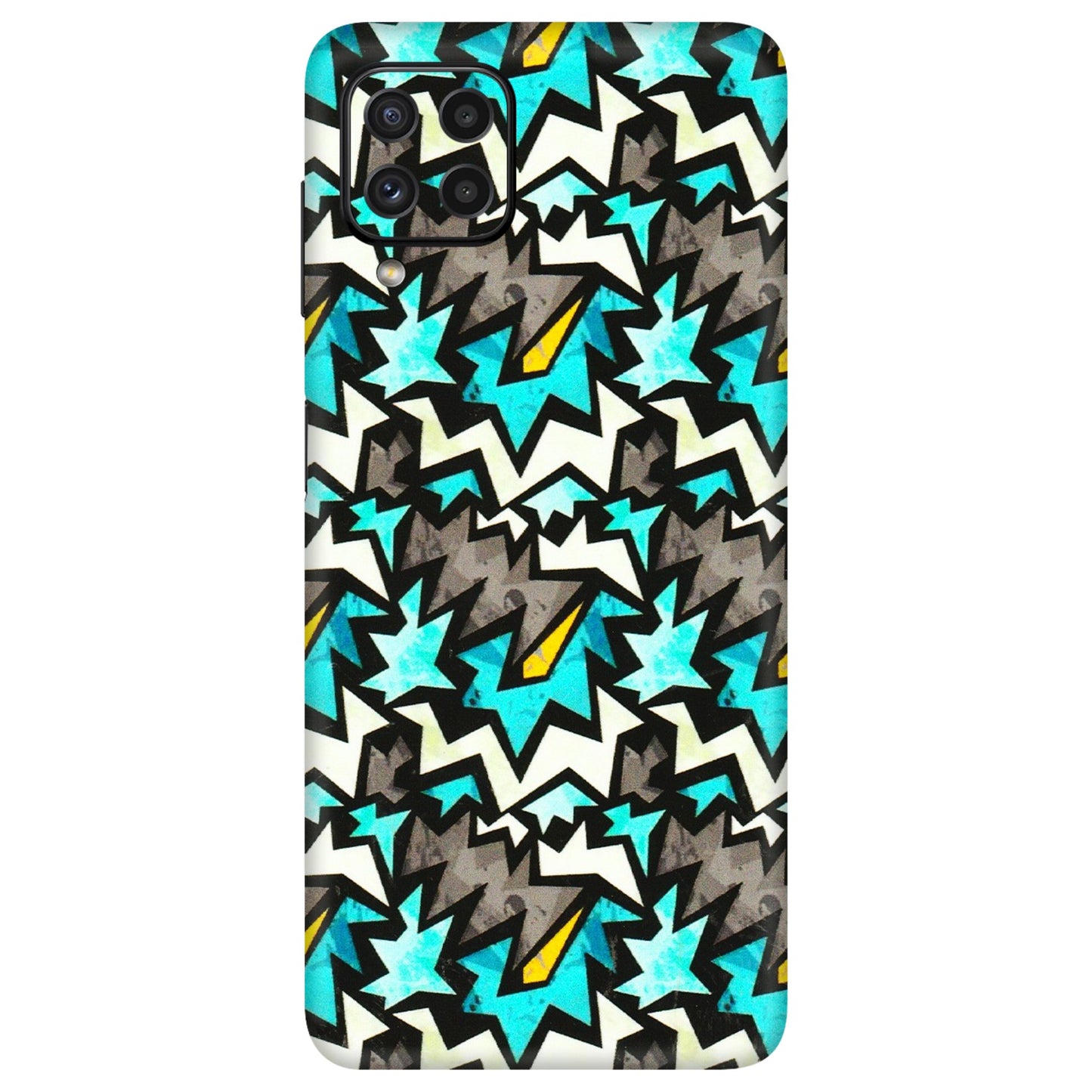 Samsung A/S Series Phone Skins (All Models) - Funky Zig Zag - 3D Embossed Finish (L-223) Samsung Galaxy A22