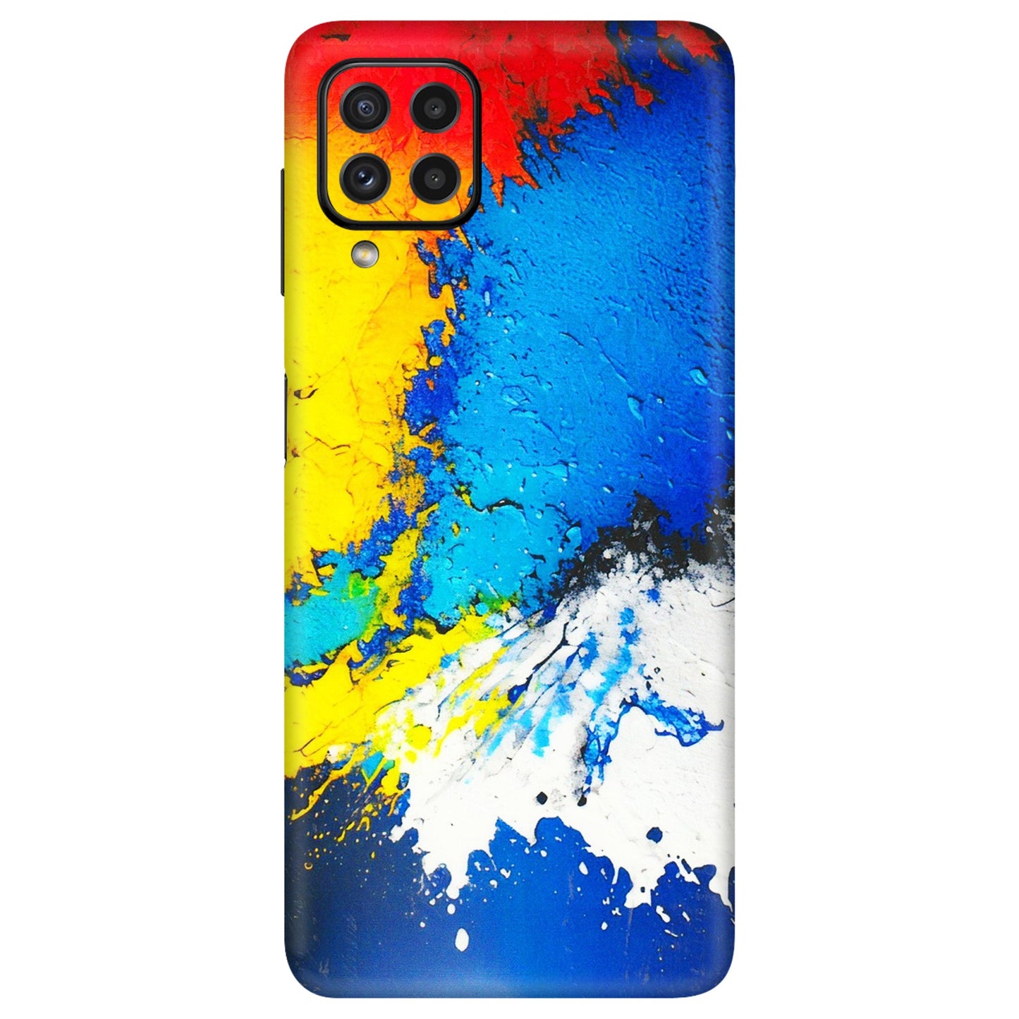 Samsung A/S Series Phone Skins (All Models) - Acrylic Paint Spill - 3D Embossed Finish (L-229) Samsung Galaxy A22