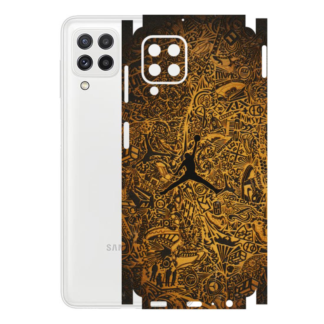 Samsung A/S Series Phone Skins (All Models) - Premium Gold Basketball Player - 3D Embossed Finish (L-236) Samsung Galaxy A22