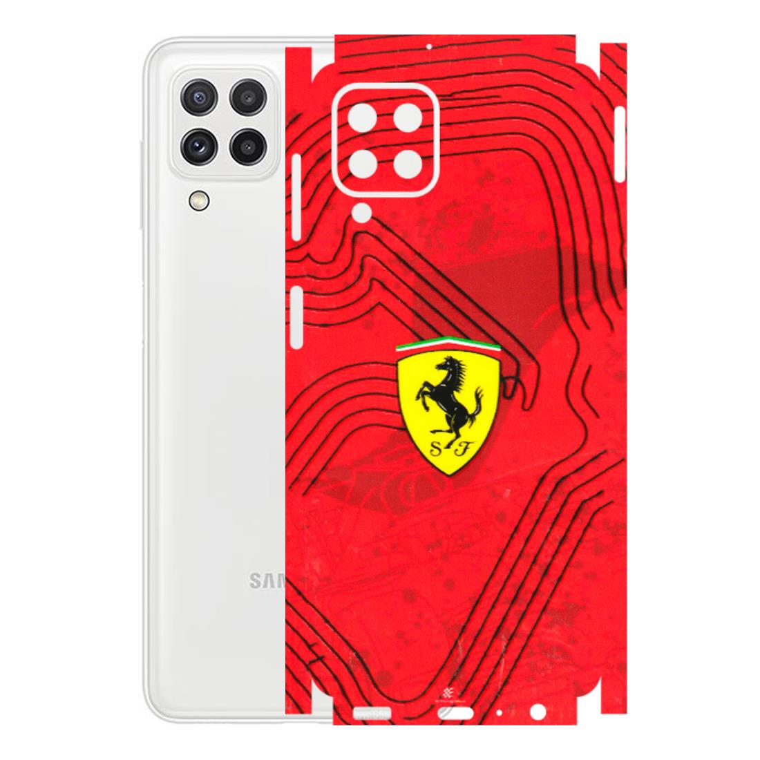 Samsung A/S Series Phone Skins (All Models) - Red Ferrari Logo Stylish - 3D Embossed Finish (L-238) Samsung Galaxy A22