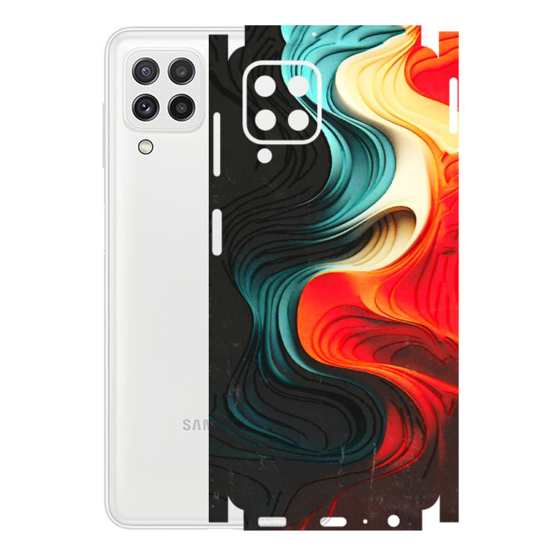 Samsung A/S Series Phone Skins (All Models) - The Silky Swirl - 3D Embossed Finish (L-240) Samsung Galaxy A22