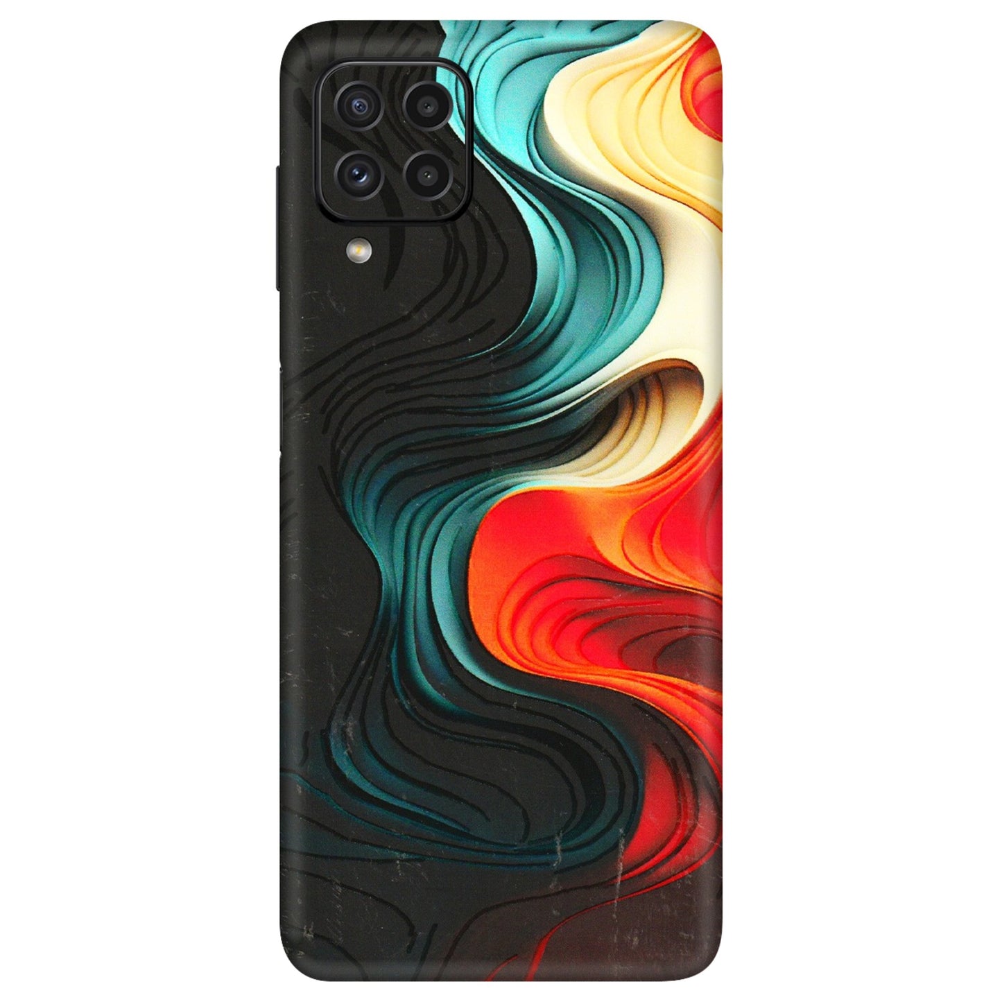 Samsung A/S Series Phone Skins (All Models) - The Silky Swirl - 3D Embossed Finish (L-240) Samsung Galaxy A22