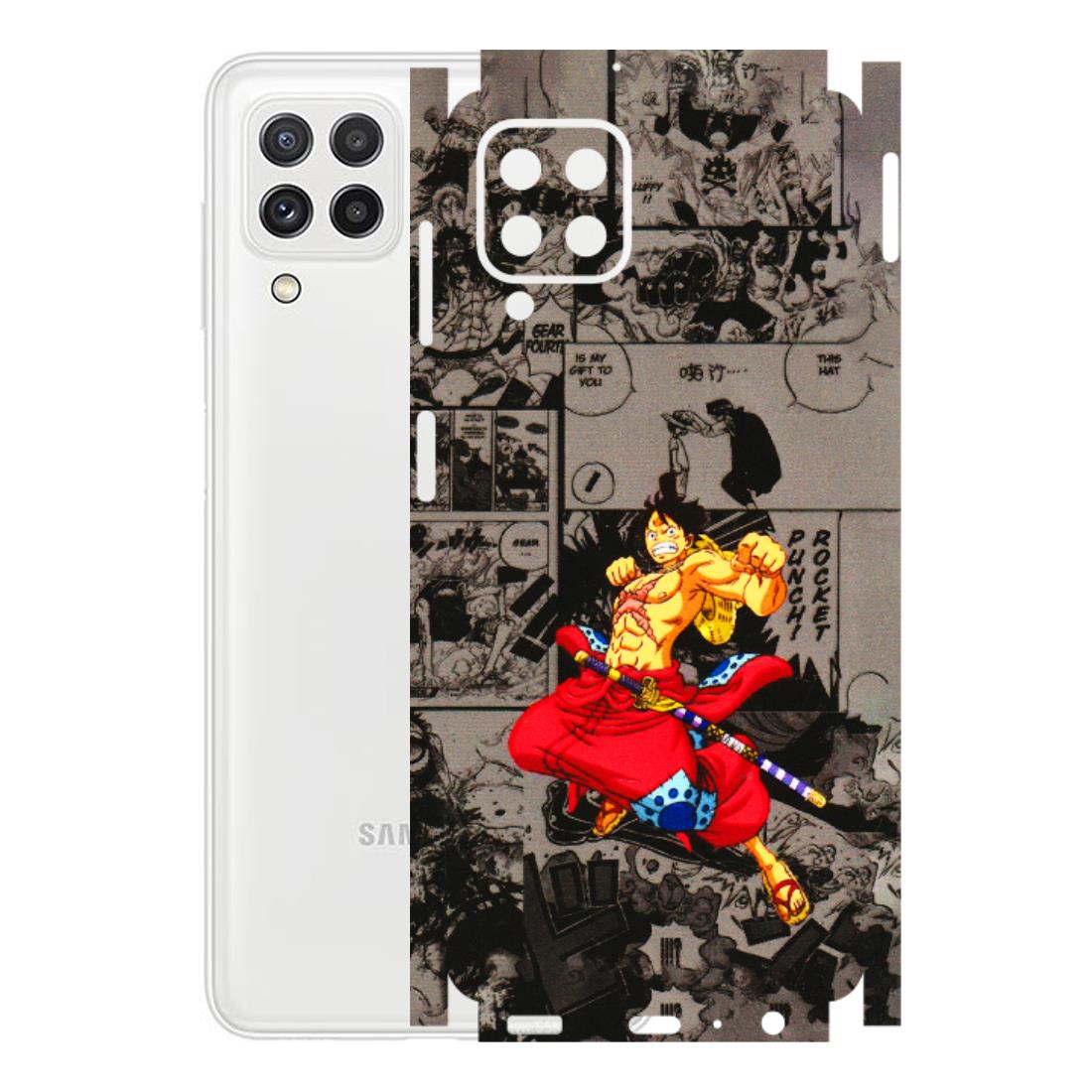Samsung A/S Series Phone Skins (All Models) - One Piece Rocket Punch Manga - 3D Embossed Finish (L-25) Samsung Galaxy A22