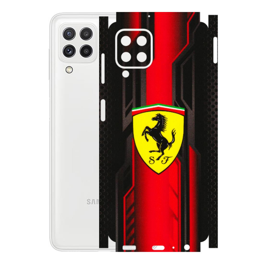Samsung A/S Series Phone Skins (All Models) - Black Ferrari Logo - 3D Embossed Finish (L-253) Samsung Galaxy A22