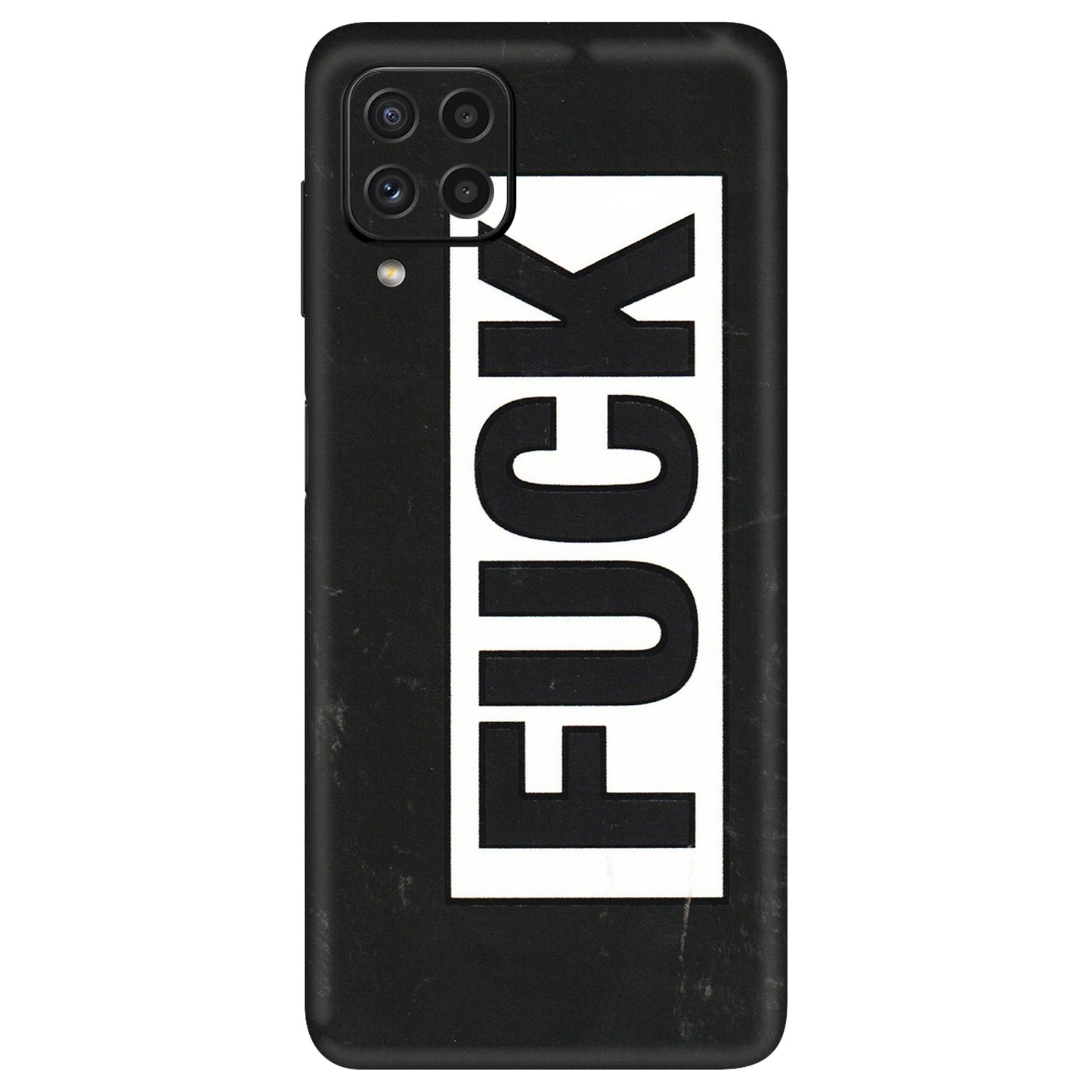 Samsung A/S Series Phone Skins (All Models) - The F Word - 3D Embossed Finish (L-255) Samsung Galaxy A22