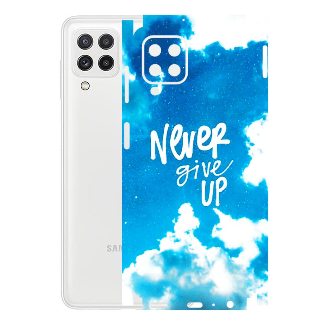 Samsung A/S Series Phone Skins (All Models) - Never Give Up - 3D Embossed Finish (L-279) Samsung Galaxy A22