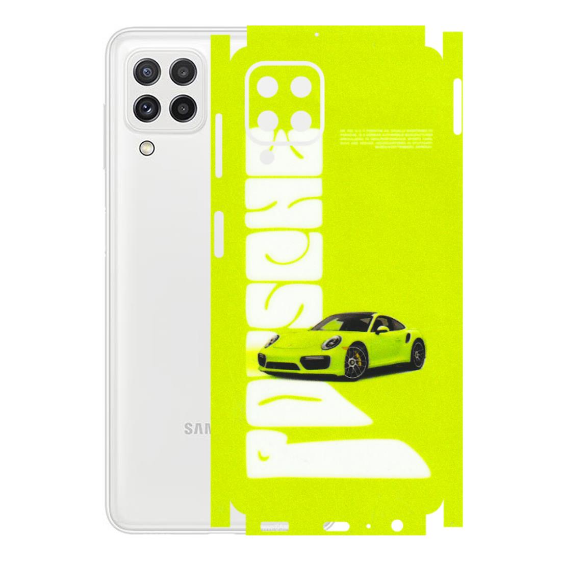 Samsung A/S Series Phone Skins (All Models) - Lime Green Porche - 3D Embossed Finish (L-30) Samsung Galaxy A22
