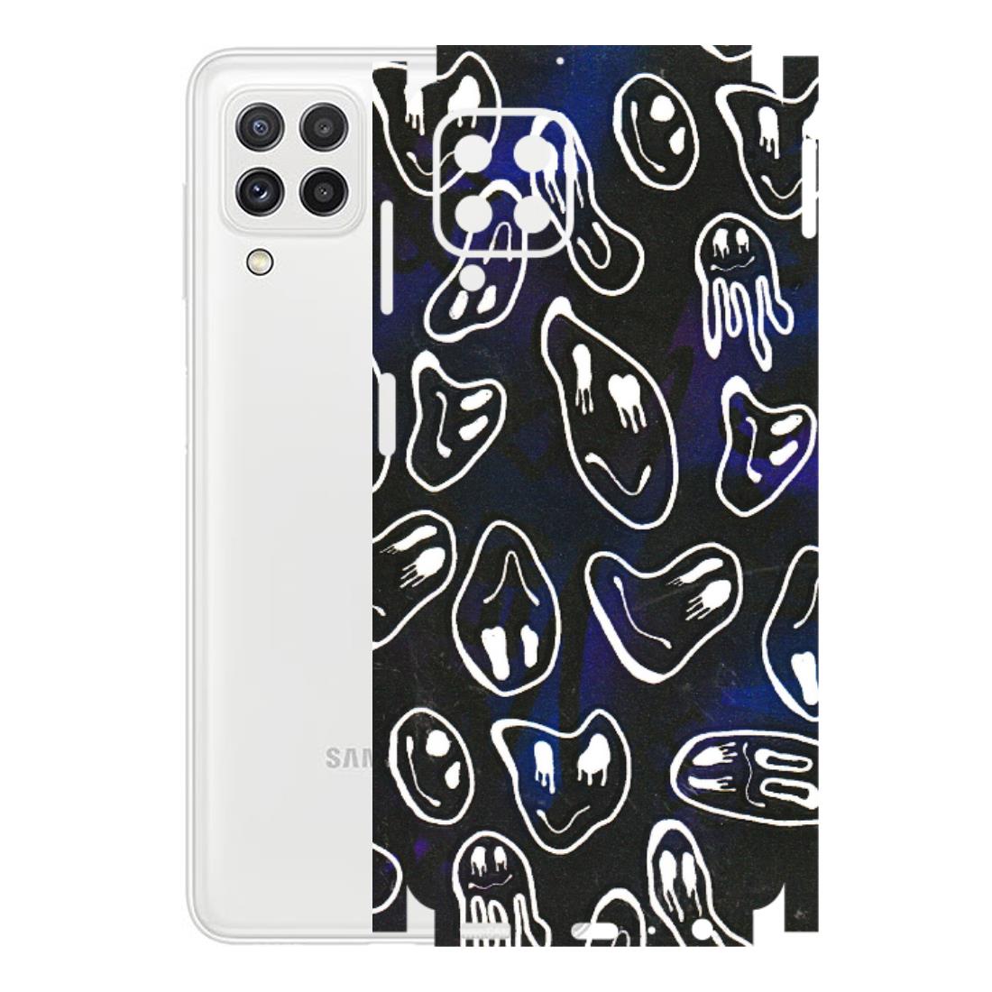 Samsung A/S Series Phone Skins (All Models) - Distorted Smileys - 3D Embossed Finish (L-92) Samsung Galaxy A22