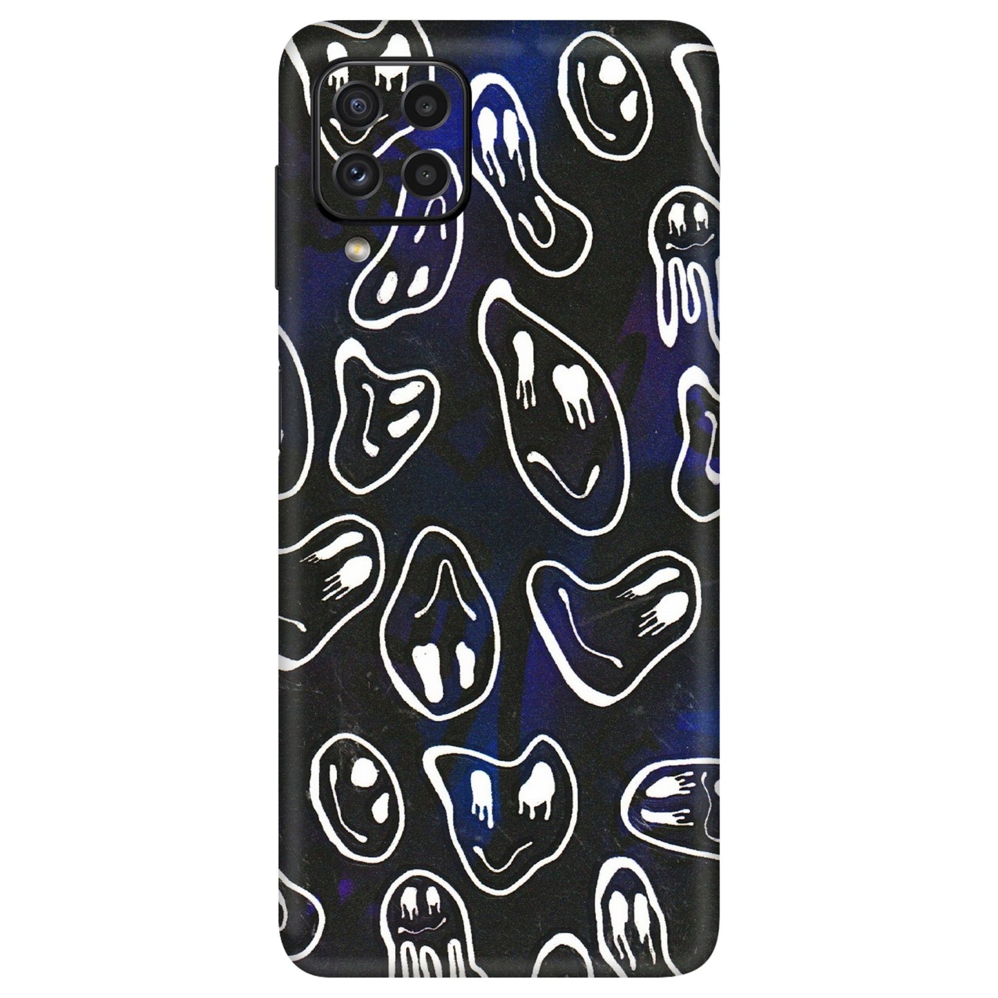 Samsung A/S Series Phone Skins (All Models) - Distorted Smileys - 3D Embossed Finish (L-92) Samsung Galaxy A22