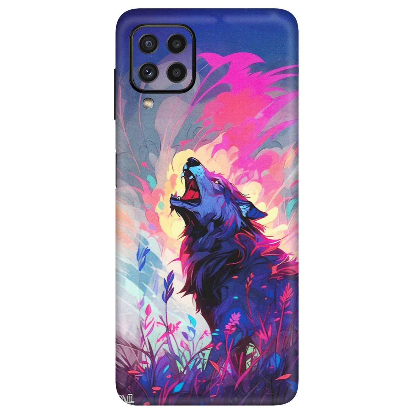 Samsung A/S Series Phone Skins (All Models) - New Wild Wolf Abstract - Matte Finish (M-125) Samsung Galaxy A22