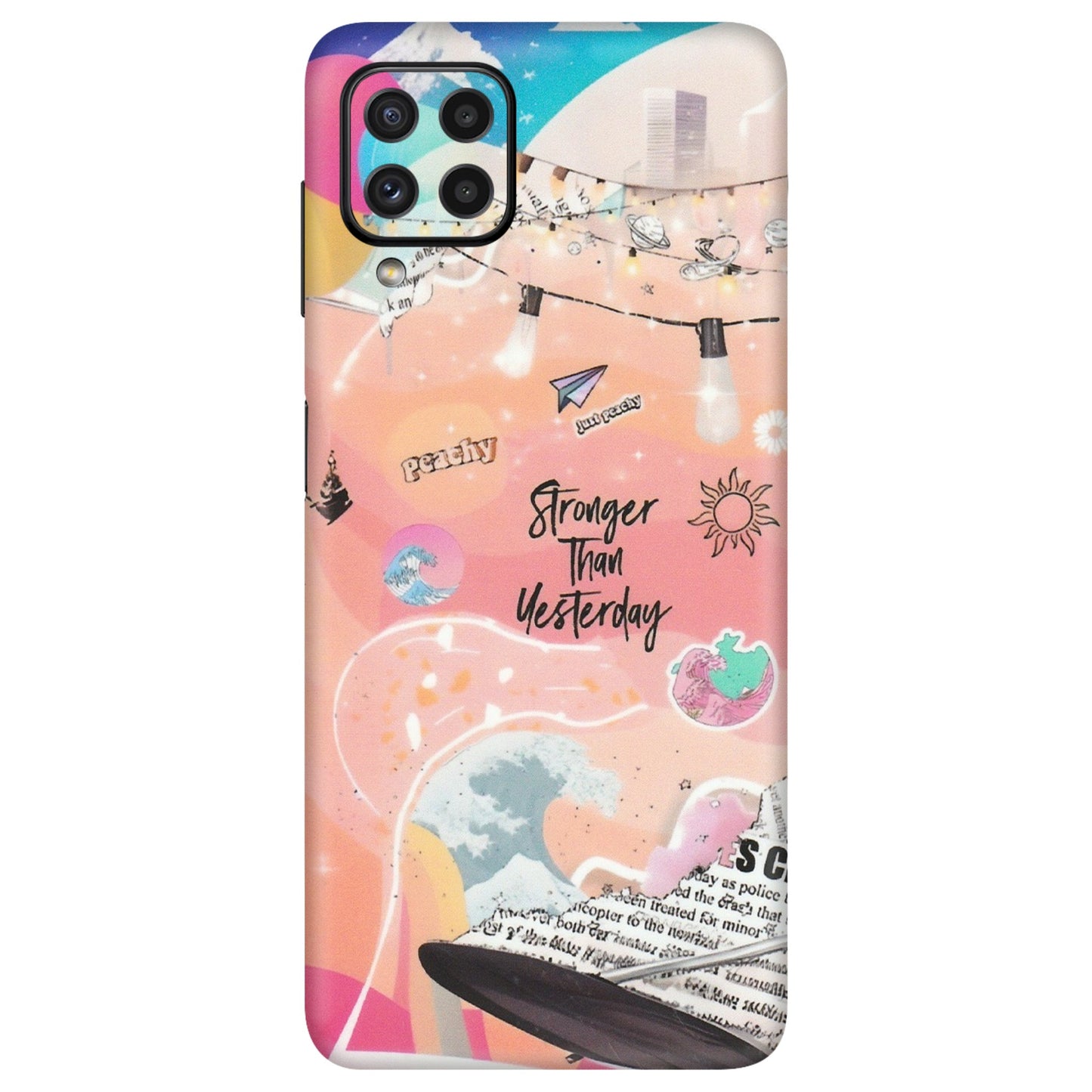 Samsung A/S Series Phone Skins (All Models) - Stronger Then Yesterday - Matte Finish (M-128) Samsung Galaxy A22