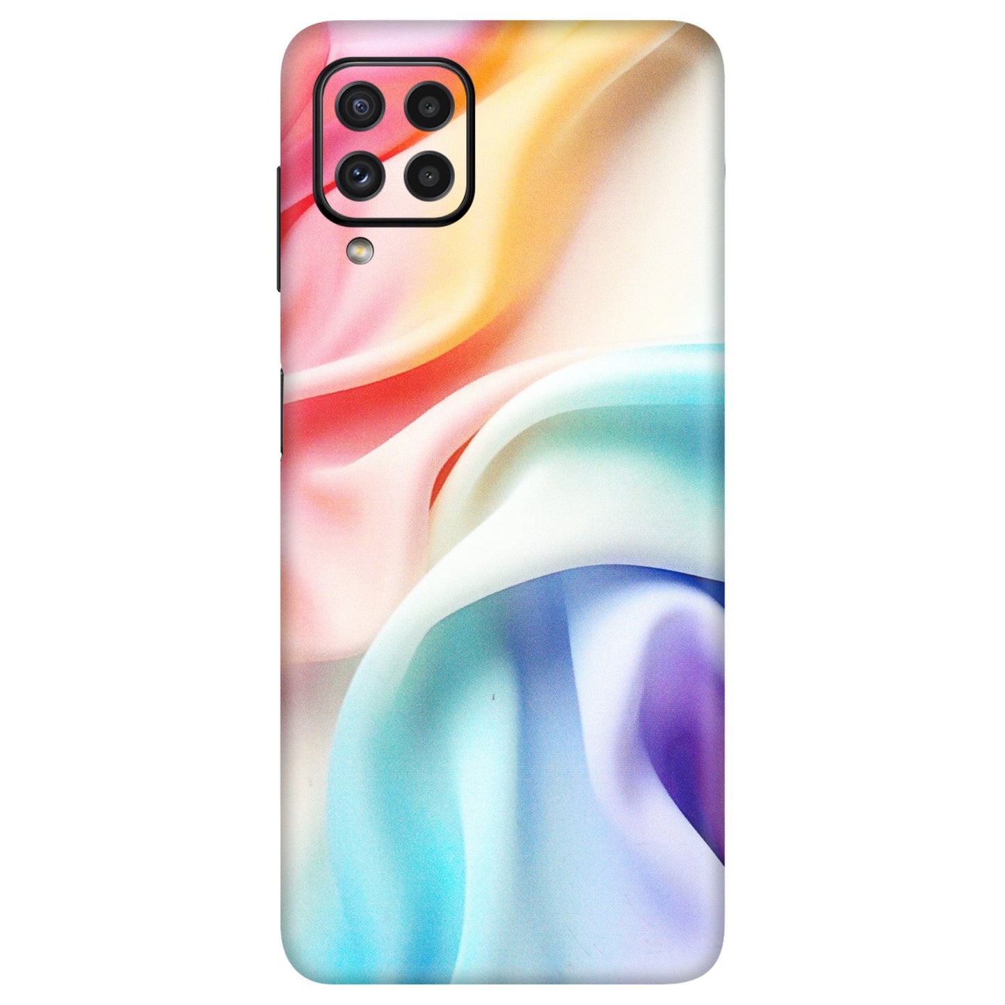 Samsung A/S Series Phone Skins (All Models) - Colourful Silk Cloth - Matte Finish (M-165) Samsung Galaxy A22