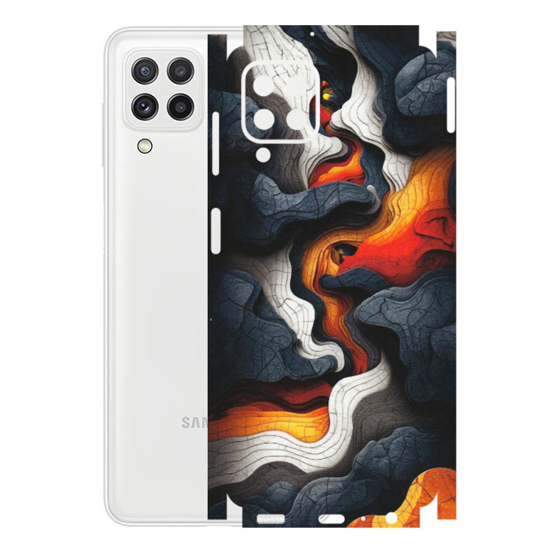 Samsung A/S Series Phone Skins (All Models) - Abstract Volcanic Layers - Matte Finish (M-52) Samsung Galaxy A22