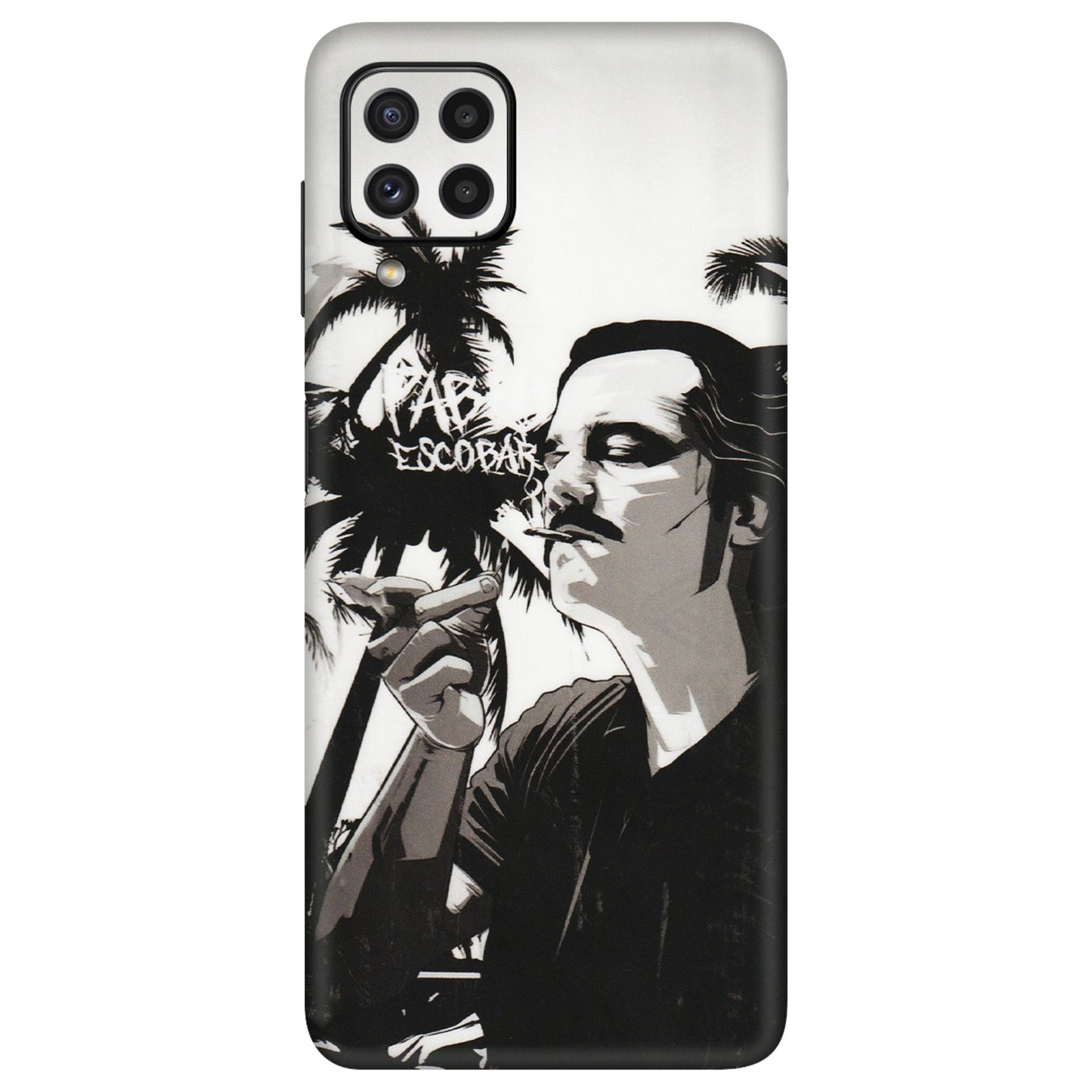 Samsung A/S Series Phone Skins (All Models) - Pab Escobar - Transparent Finish (T-05) Samsung Galaxy A22