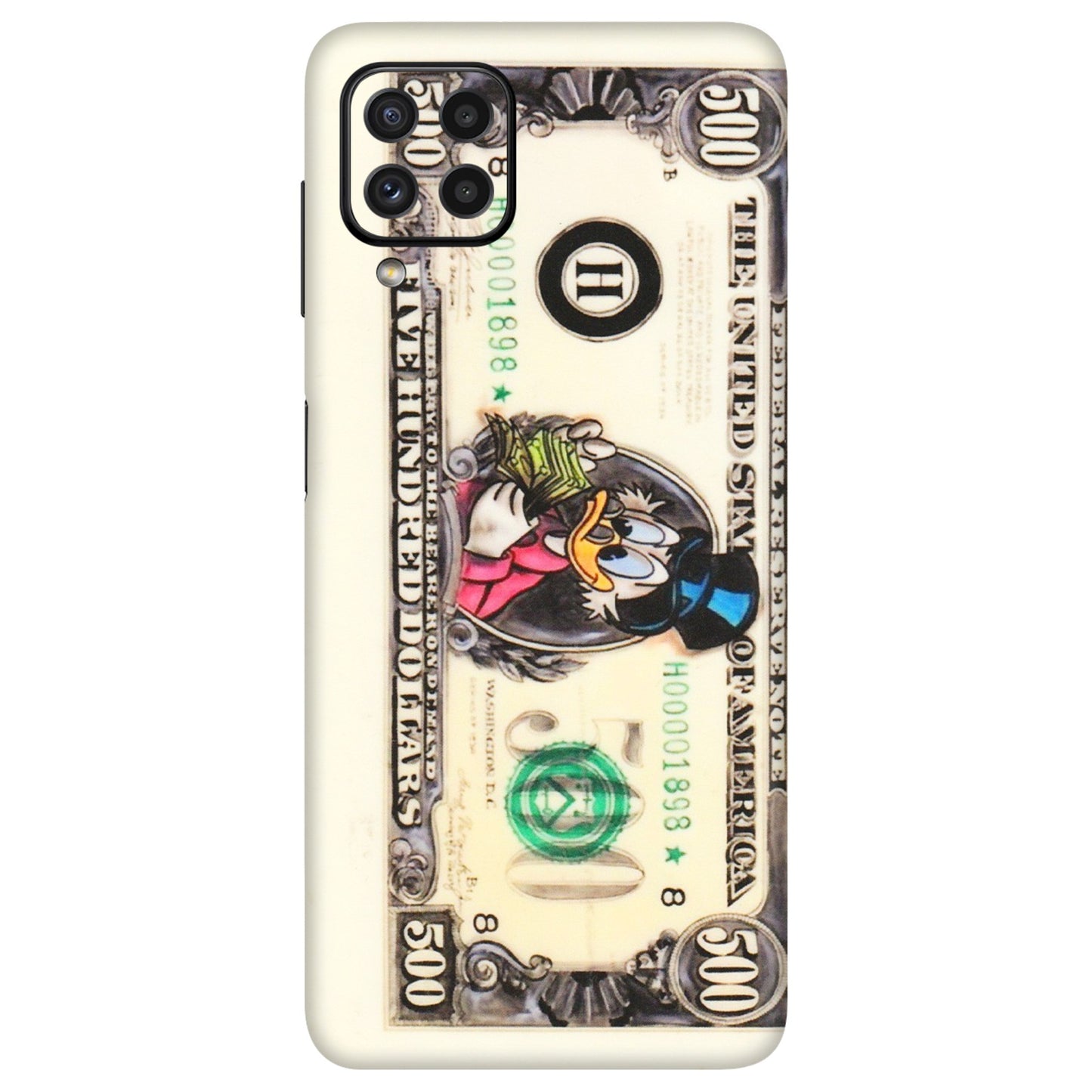 Samsung A/S Series Phone Skins (All Models) - Five Hundred Dollar Duck - Transparent Finish (T-15) Samsung Galaxy A22