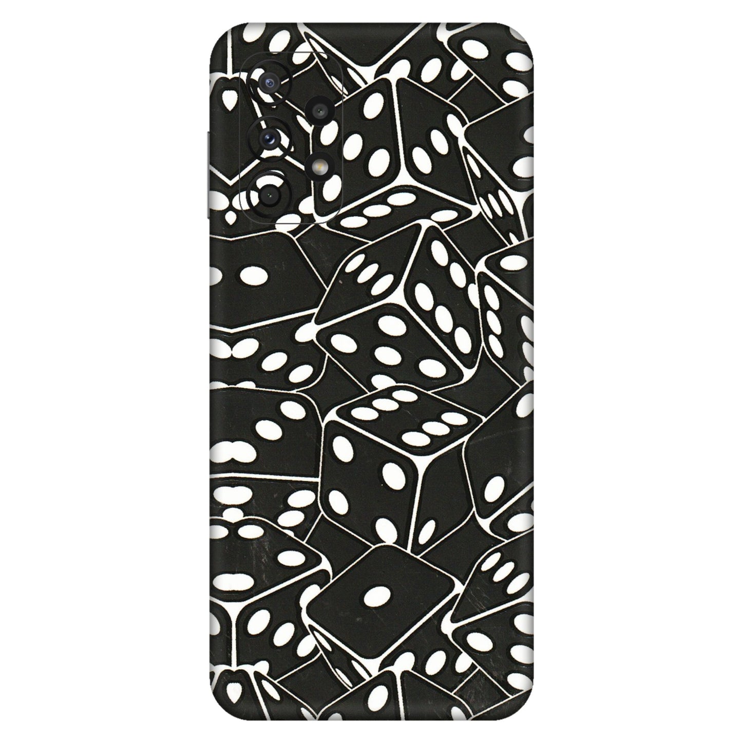 Samsung A/S Series Phone Skins (All Models) - Big Black Dices - 3D Embossed Finish (L-106) Samsung Galaxy A23 (5G)