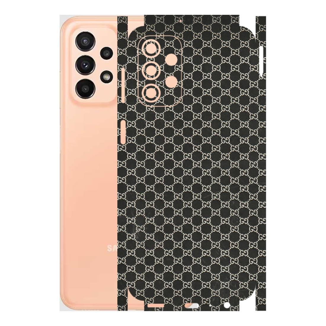 Samsung A/S Series Phone Skins (All Models) - Black G Print - 3D Embossed Finish (L-109) Samsung Galaxy A23 (5G)