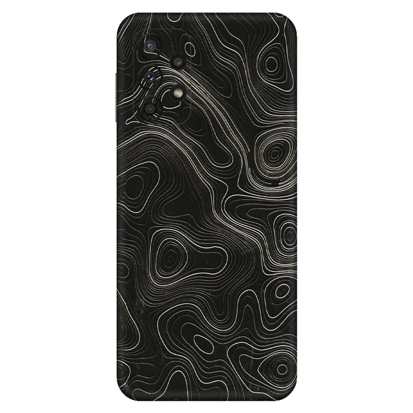 Samsung A/S Series Phone Skins (All Models) - Black Swirl - 3D Embossed Finish (L-196) Samsung Galaxy A23 (5G)