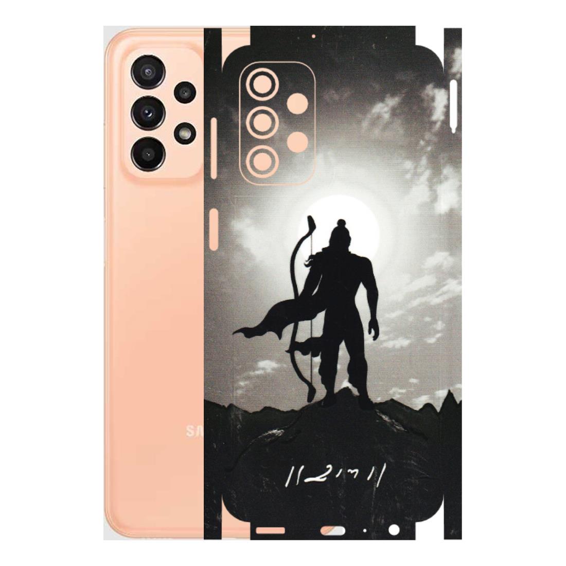Samsung A/S Series Phone Skins (All Models) - Jai Siya Ram - 3D Embossed Finish (L-200) Samsung Galaxy A23 (5G)