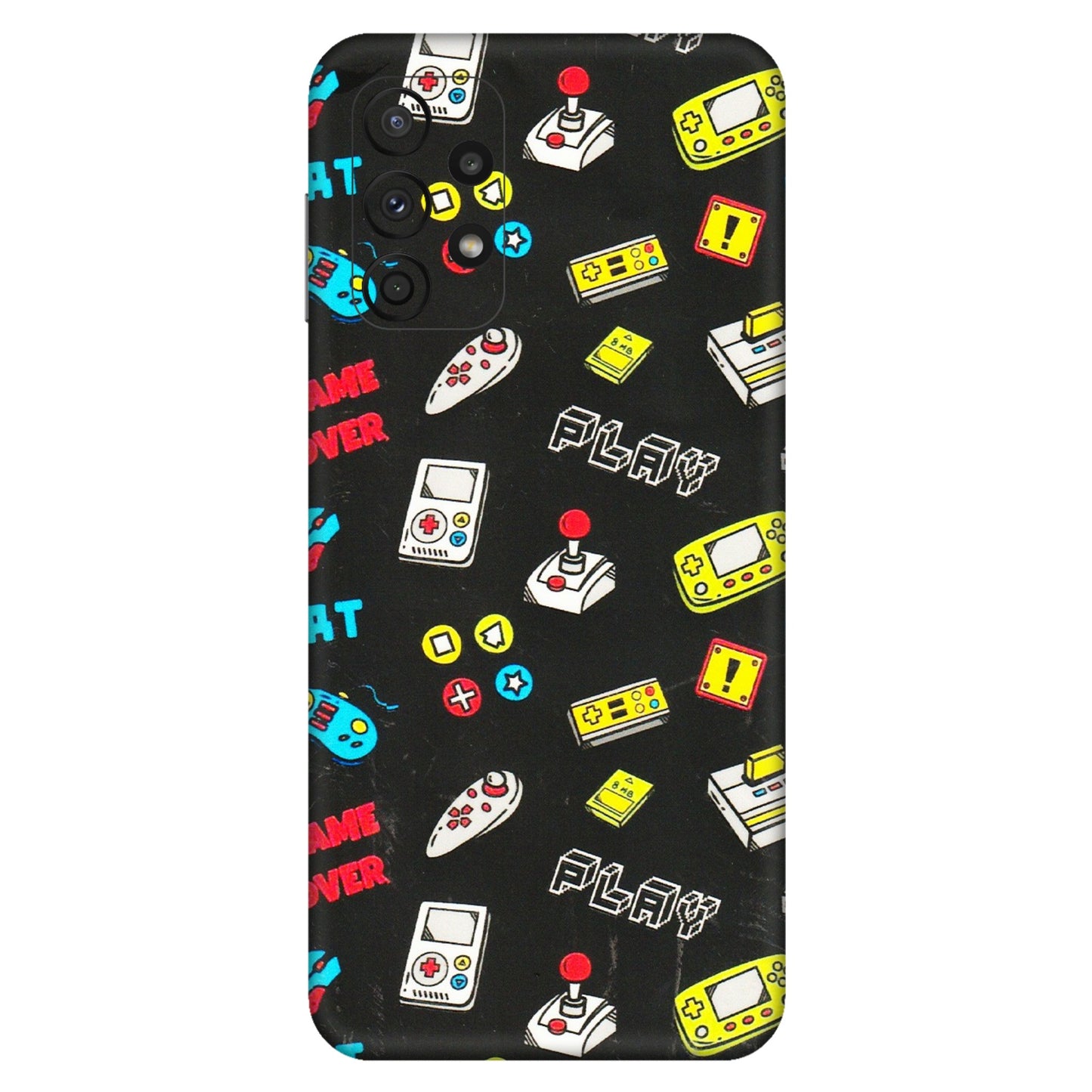Samsung A/S Series Phone Skins (All Models) - Gaming Doodles - 3D Embossed Finish (L-224) Samsung Galaxy A23 (5G)