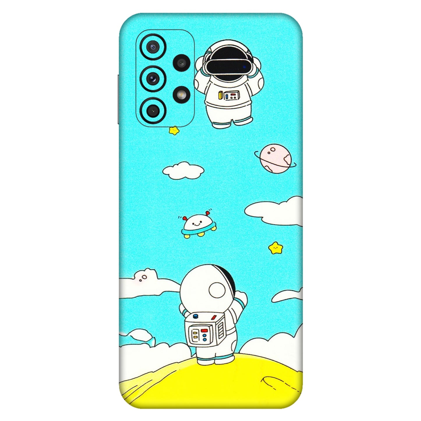Samsung A/S Series Phone Skins (All Models) - Blue Skies Astro Float - 3D Embossed Finish (L-230) Samsung Galaxy A23 (5G)