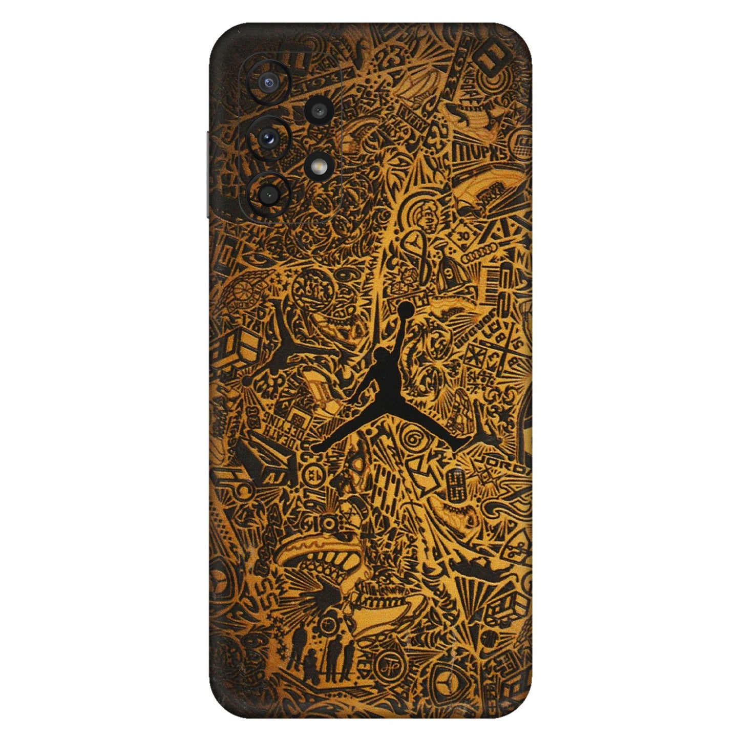Samsung A/S Series Phone Skins (All Models) - Premium Gold Basketball Player - 3D Embossed Finish (L-236) Samsung Galaxy A23 (5G)