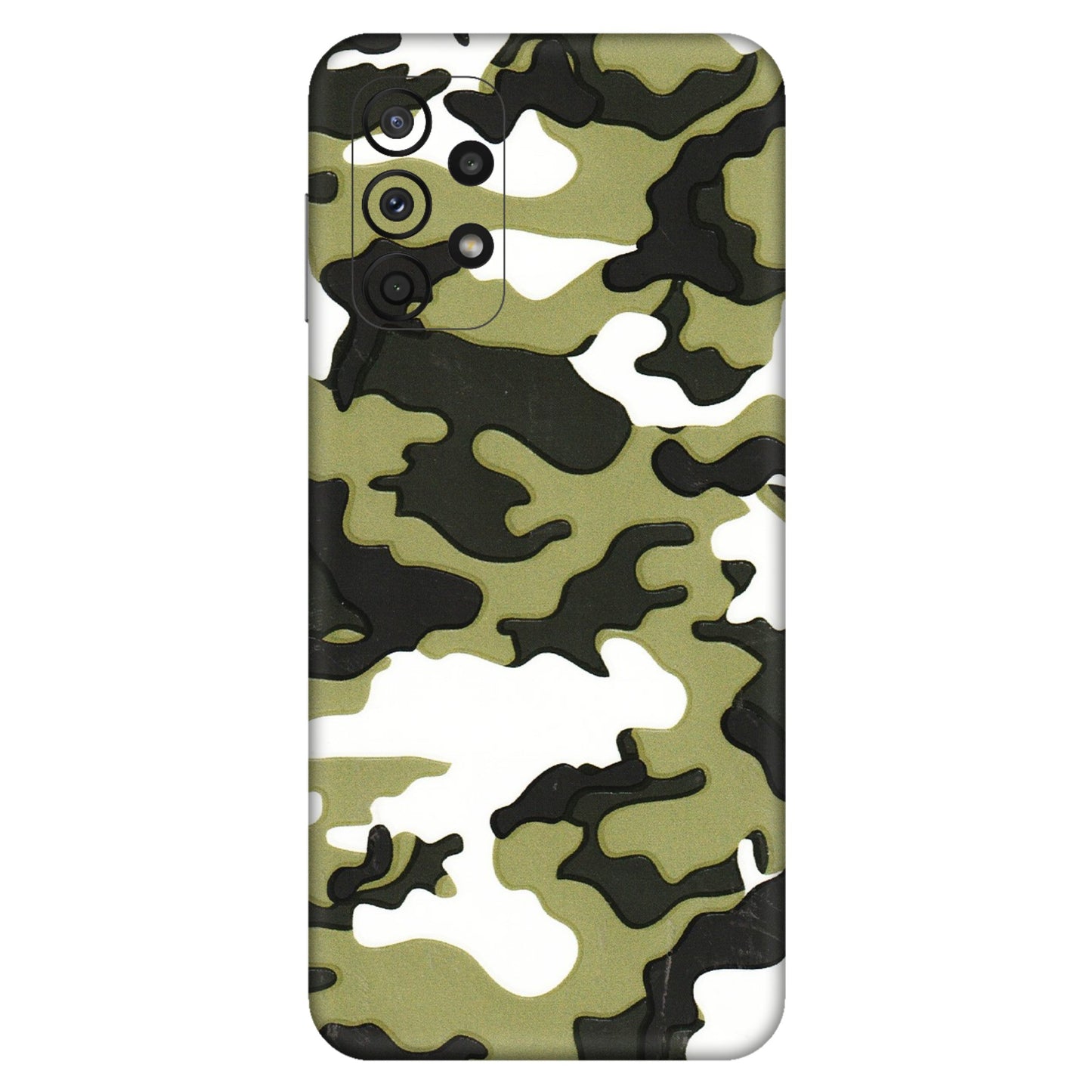 Samsung A/S Series Phone Skins (All Models) - Camouflages White And Green - 3D Embossed Finish (L-243) Samsung Galaxy A23 (5G)