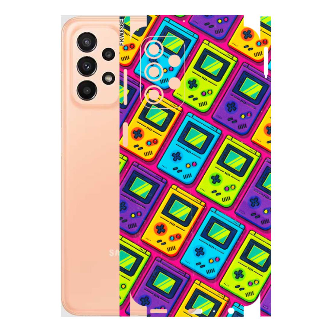 Samsung A/S Series Phone Skins (All Models) - Gameboy Colourful - 3D Embossed Finish (L-266) Samsung Galaxy A23 (5G)
