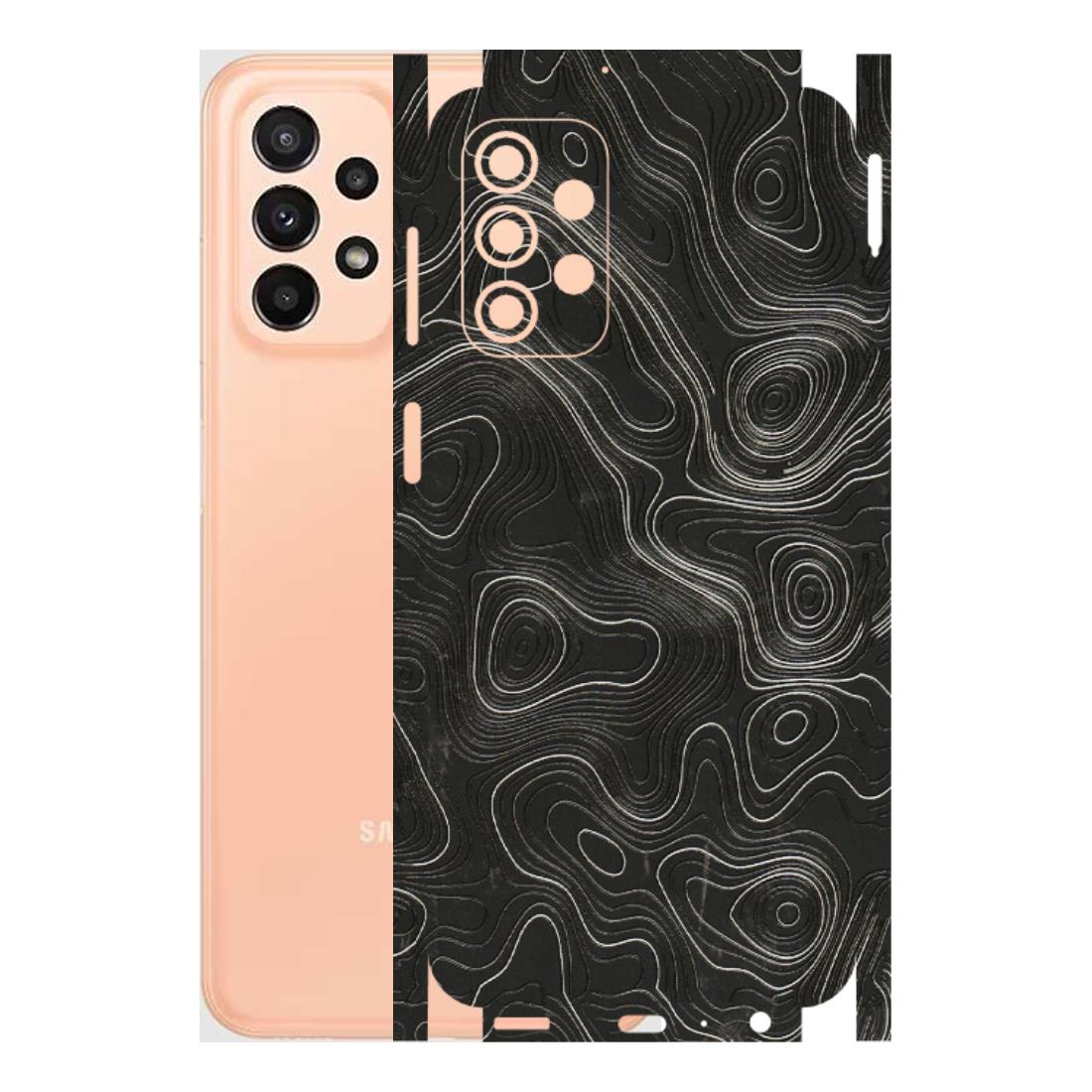 Samsung A/S Series Phone Skins (All Models) - Abstract White Line Map - 3D Embossed Finish (L-269) Samsung Galaxy A23 (5G)