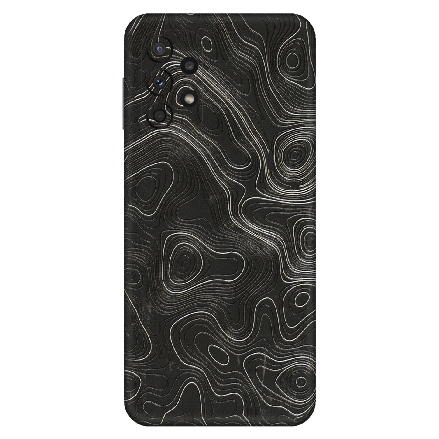 Samsung A/S Series Phone Skins (All Models) - Abstract White Line Map - 3D Embossed Finish (L-269) Samsung Galaxy A23 (5G)