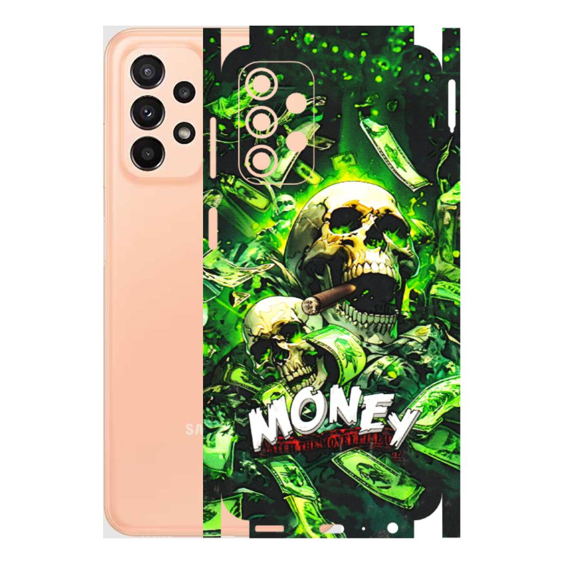 Samsung A/S Series Phone Skins (All Models) - Skull Money - 3D Embossed Finish (L-303) Samsung Galaxy A23 (5G)