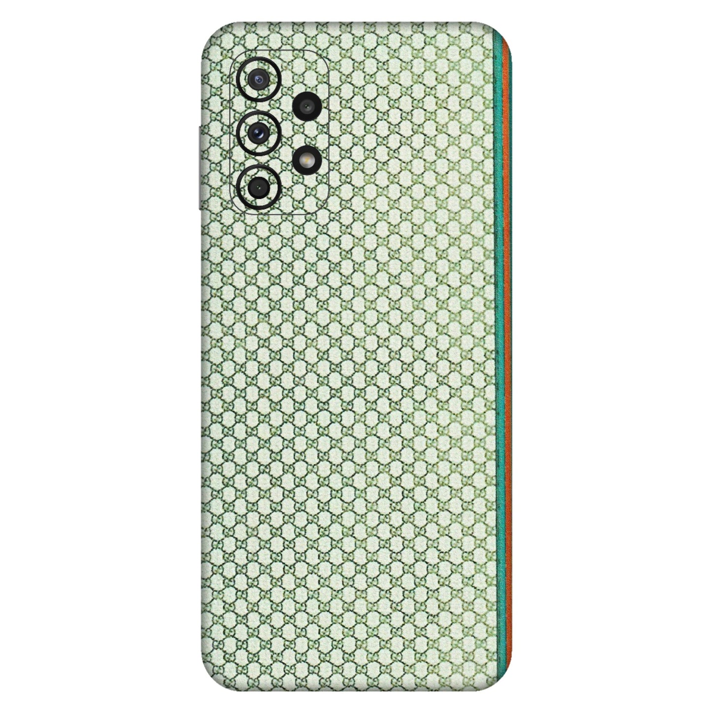 Samsung A/S Series Phone Skins (All Models) - Gucci Fabric Pattern - 3D Embossed Finish (L-73) Samsung Galaxy A23 (5G)