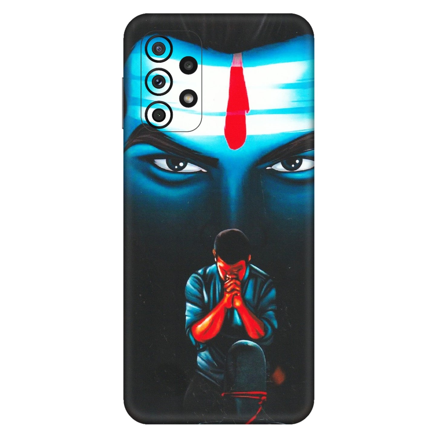 Samsung A/S Series Phone Skins (All Models) - Mahakal Bhakt - Matte Finish (M-112) Samsung Galaxy A23 (5G)