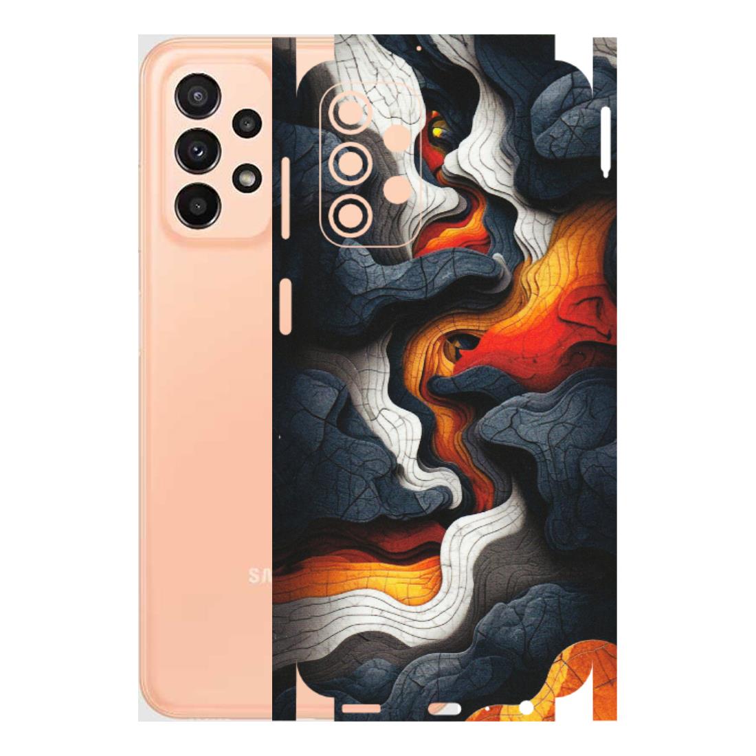 Samsung A/S Series Phone Skins (All Models) - Abstract Volcanic Layers - Matte Finish (M-52) Samsung Galaxy A23 (5G)