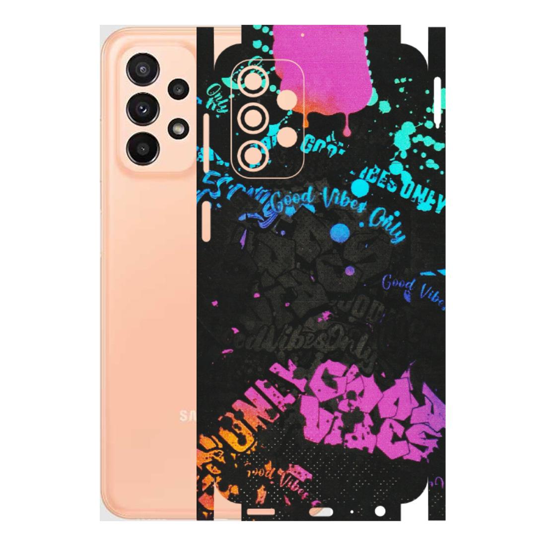 Samsung A/S Series Phone Skins (All Models) - Majestic Black Vibes - Matte Finish (M-62) Samsung Galaxy A23 (5G)