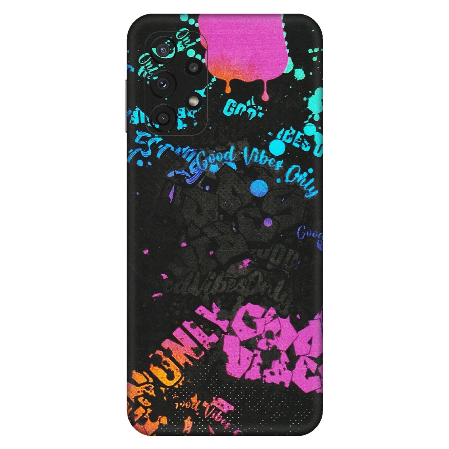 Samsung A/S Series Phone Skins (All Models) - Majestic Black Vibes - Matte Finish (M-62) Samsung Galaxy A23 (5G)