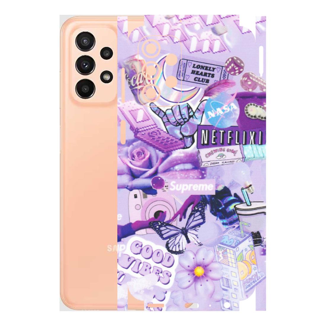 Samsung A/S Series Phone Skins (All Models) - Supreme Purple Magic - Matte Finish (M-88) Samsung Galaxy A23 (5G)