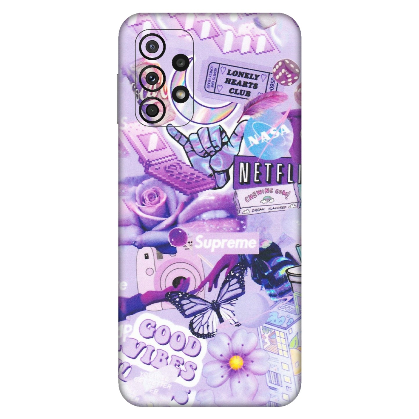 Samsung A/S Series Phone Skins (All Models) - Supreme Purple Magic - Matte Finish (M-88) Samsung Galaxy A23 (5G)